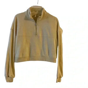 Divided crop‎ sweat shirt